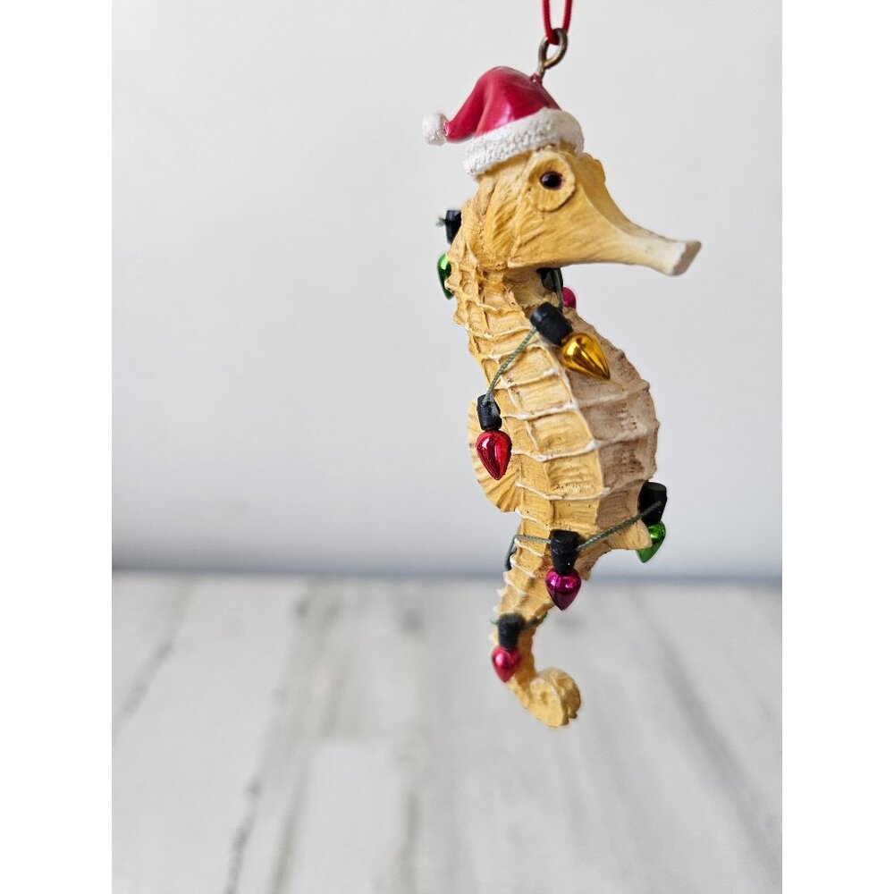 Seahorse string‎ light ornament Santa Xmas tree
